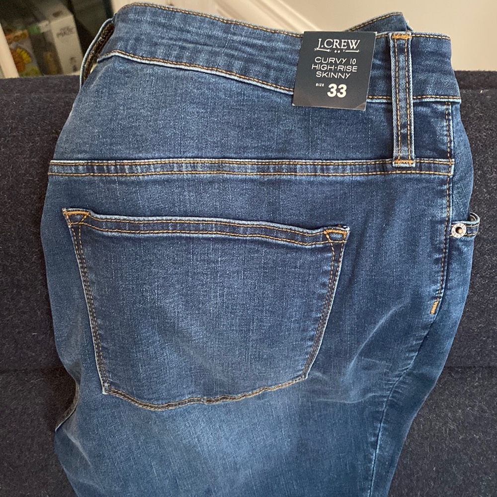 Brand new J.Crew Factory Curvy 10 High Rise Skinny Jeans